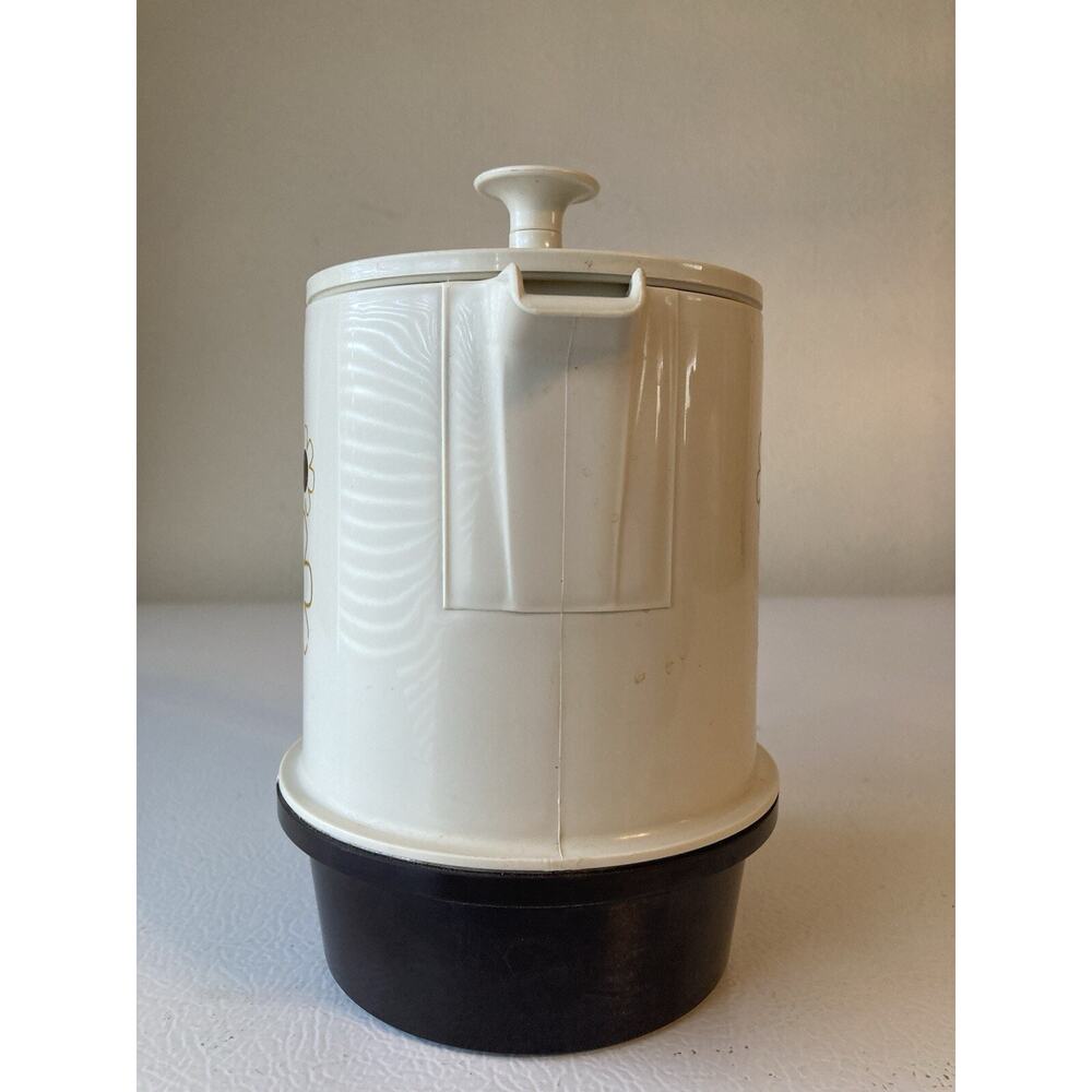 Vtg Regal Poly-Perk Coffee Percolator With Daisies On Each Side. 2-4 Cups. Works - Picture 4 of 5